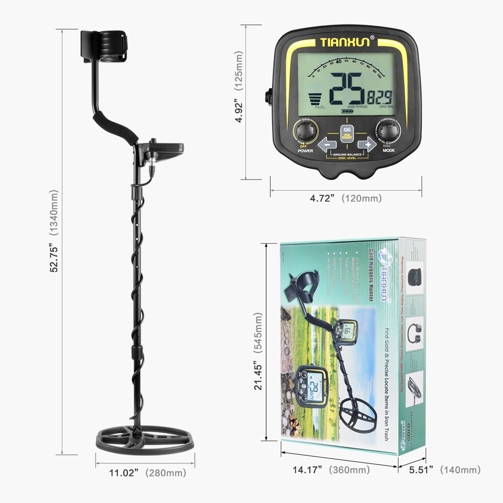 Professional underground gold metal detector TX-850 best metal detector for gold
Professional underground gold metal detector TX-850 best metal detector for gold
