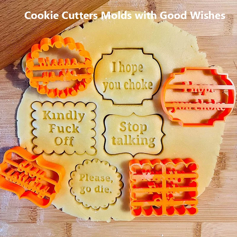 4PCS Cookie Cutters Molds With Good Wishes Cookie Stamp Pastry Bakery Tool Biscuit Mold For Baking Fondant Cutter Cake Tools
4PCS Cookie Cutters Molds With Good Wishes Cookie Stamp Pastry Bakery Tool Biscuit Mold For Baking Fondant Cutter Cake Tools