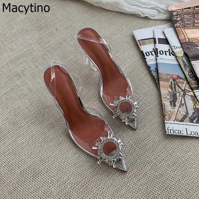 2019 Summer Transparent PVC Women's Pumps Fashion Clear Heel Jelly Stiletto Shoes Pointed Sun Rhinestone High Heel Sandals
2019 Summer Transparent PVC Women's Pumps Fashion Clear Heel Jelly Stiletto Shoes Pointed Sun Rhinestone High Heel Sandals