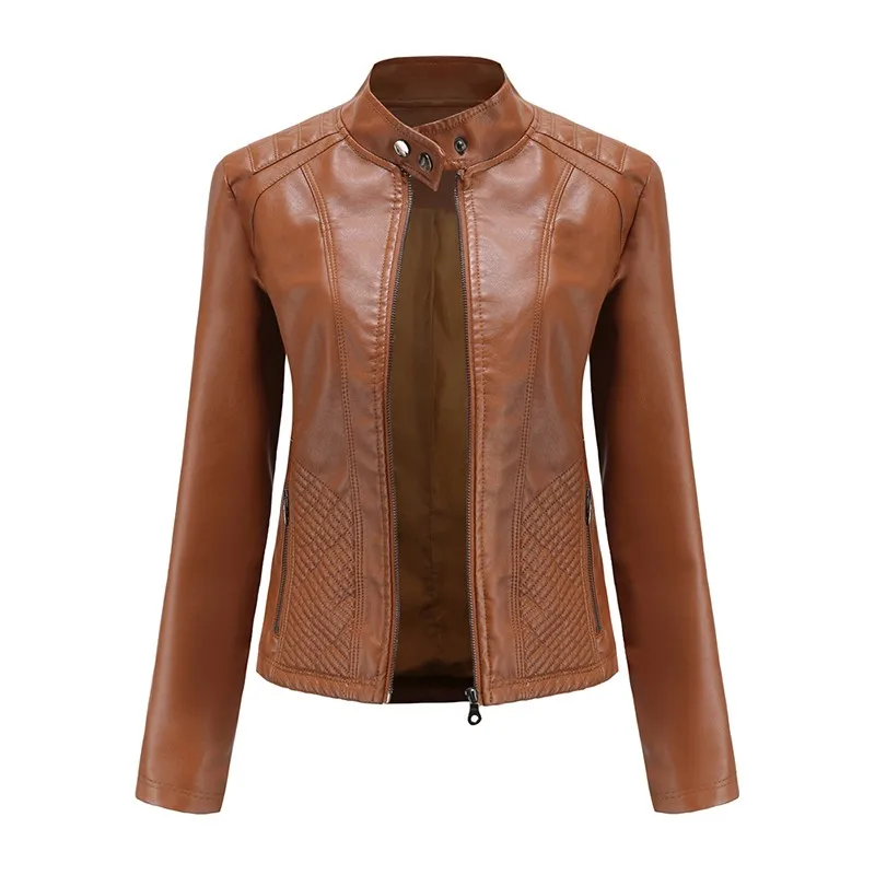 New Womens Leather Jackets And Coats Spring Autumn Long Sleeve Fashion Basic Motorcycle Jackets Female Streetwear Casual Outwear
New Womens Leather Jackets And Coats Spring Autumn Long Sleeve Fashion Basic Motorcycle Jackets Female Streetwear Casual Outwear
