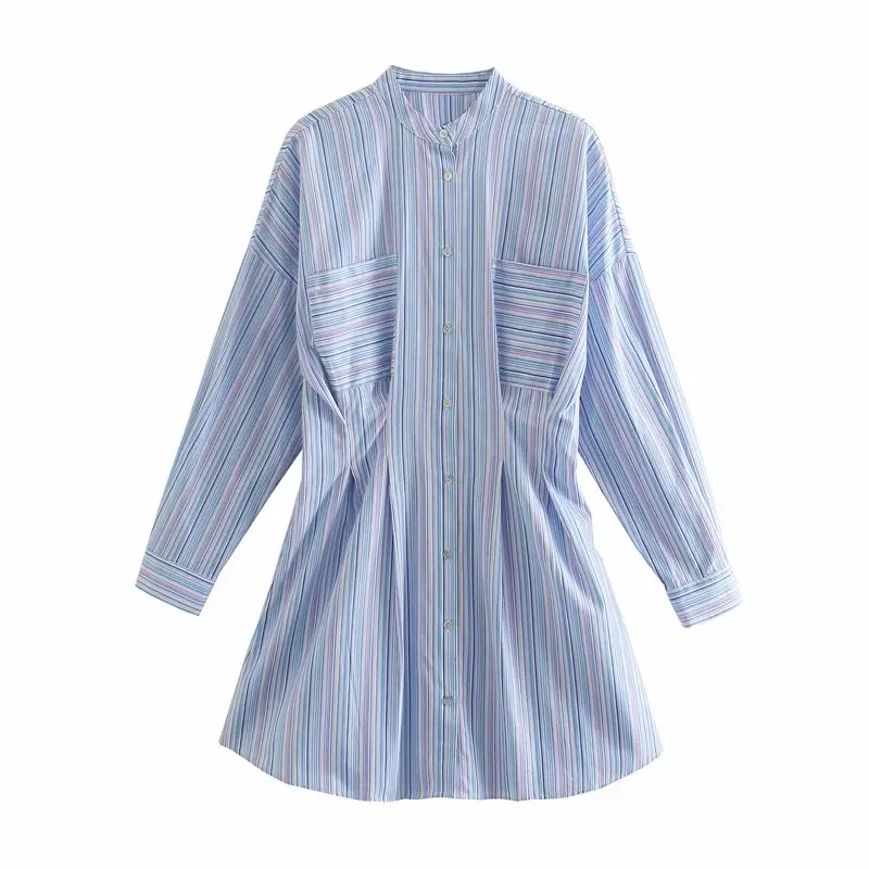O-neck Long Sleeve Dress Elegant Girls Causal Outfits Two Pockets Spring Summer Women Dress Striped Printed Dress Office Lady
O-neck Long Sleeve Dress Elegant Girls Causal Outfits Two Pockets Spring Summer Women Dress Striped Printed Dress Office Lady