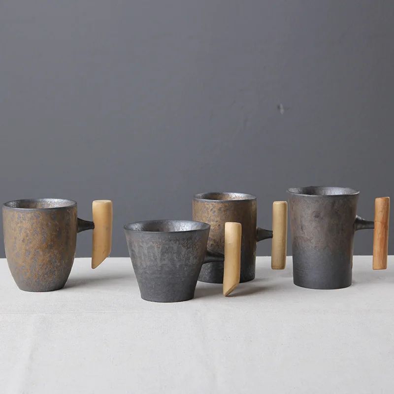 Japanese Ceramic Mug Coffee Cup Milk Cup Mouthwash Cup Personality Wooden Handle Ceramic Cup Mugs
Japanese Ceramic Mug Coffee Cup Milk Cup Mouthwash Cup Personality Wooden Handle Ceramic Cup Mugs