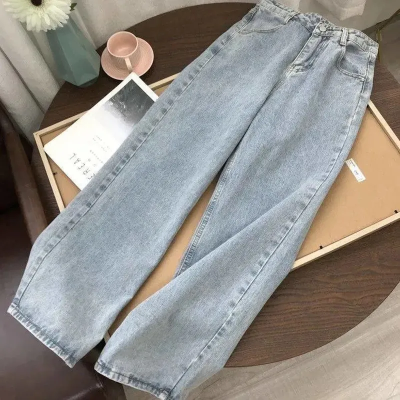 2021 Woman Jeans High Waist Clothes Wide Leg Denim Clothing Blue Streetwear Vintage Fashion Harajuku Straight Pants
2021 Woman Jeans High Waist Clothes Wide Leg Denim Clothing Blue Streetwear Vintage Fashion Harajuku Straight Pants