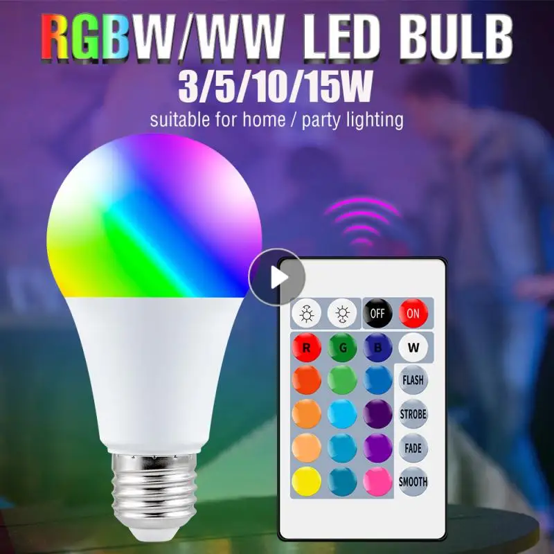 LED RGB Color Changing Lamp E27 LED Bulbs Dimmable LED Light Led RGBW Bulb 3W 5W 10W 15W Home Party Holiday Decoration Lighting 
LED RGB Color Changing Lamp E27 LED Bulbs Dimmable LED Light Led RGBW Bulb 3W 5W 10W 15W Home Party Holiday Decoration Lighting