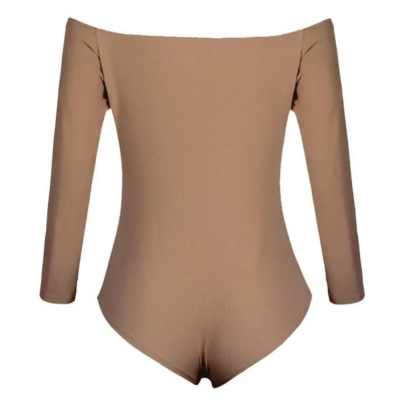 Fashion Sexy Jumpsuit Slash Neck Off Shoulder Romper Long Sleeve Female Casual Sexy Bodysuit
Fashion Sexy Jumpsuit Slash Neck Off Shoulder Romper Long Sleeve Female Casual Sexy Bodysuit