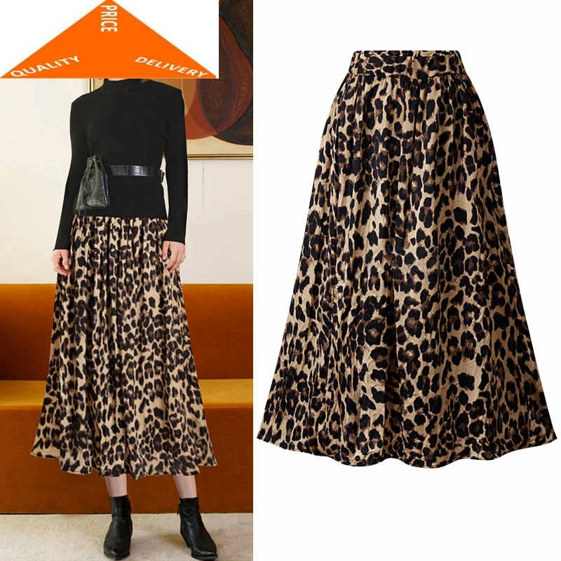 Winter Plus Size Long Women Leopard Pleated Skirt Summer Vintage Falda Mujer Moda 2020 Ladies Jupe Femme Hiver 9090
Winter Plus Size Long Women Leopard Pleated Skirt Summer Vintage Falda Mujer Moda 2020 Ladies Jupe Femme Hiver 9090