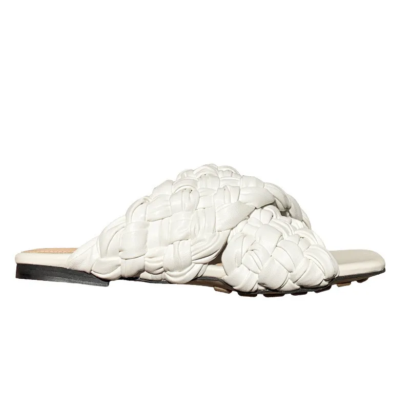 2021 New Beach Fashion Leather Flat Bottomed Open Toe Woven Cross Strap Sandals For Women
2021 New Beach Fashion Leather Flat Bottomed Open Toe Woven Cross Strap Sandals For Women