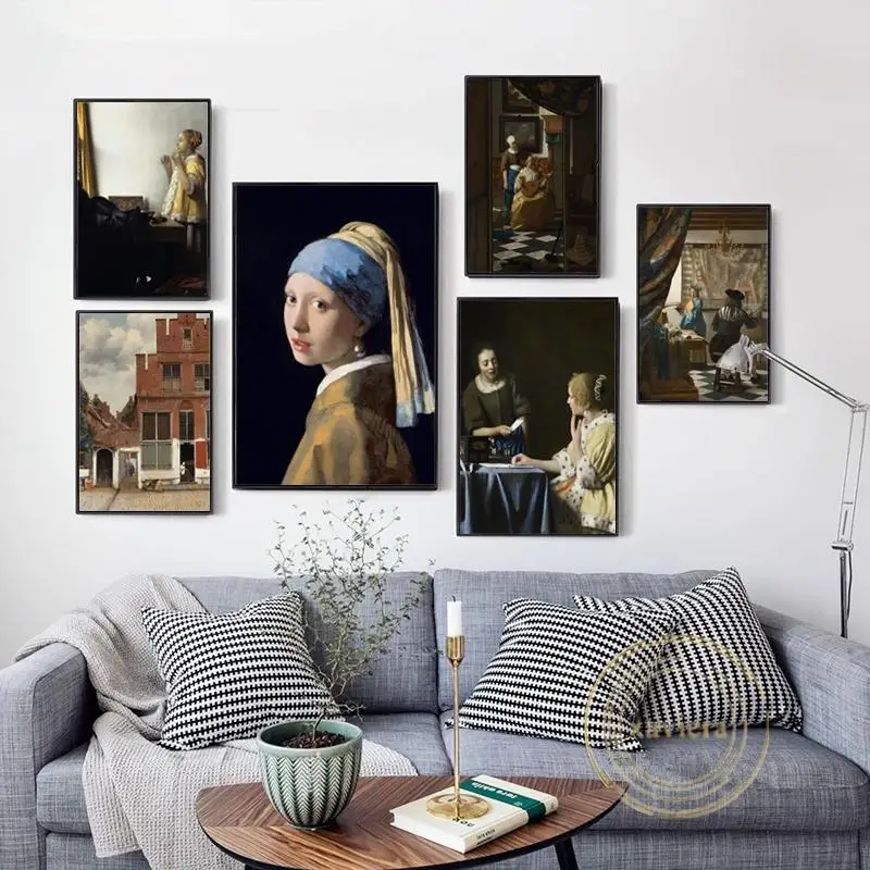 Retro Girl with Pearl Earrings Portrait Canvas Painting Nordic Architecture Wall Art Posters and Prints Home Decor Living Room
Retro Girl with Pearl Earrings Portrait Canvas Painting Nordic Architecture Wall Art Posters and Prints Home Decor Living Room