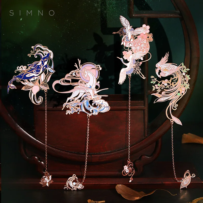 Retro INS Chinoiserie Hollow Metal Bookmark Flying Crane Sakura Whale Bullet Journaling Accessories Aesthetic Gift Stationery 
Retro INS Chinoiserie Hollow Metal Bookmark Flying Crane Sakura Whale Bullet Journaling Accessories Aesthetic Gift Stationery