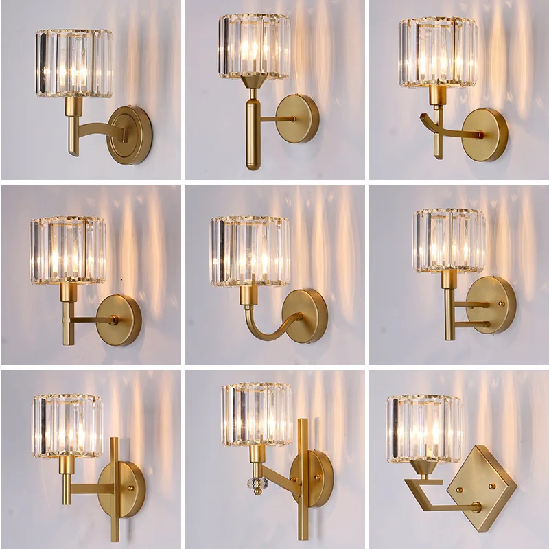 E14 Postmodern Light Luxury Crystal Wall Lamp Nordic Living Room Bedroom Bedside Lamp TV Background Wall Aisle Simple Lamps LED
E14 Postmodern Light Luxury Crystal Wall Lamp Nordic Living Room Bedroom Bedside Lamp TV Background Wall Aisle Simple Lamps LED