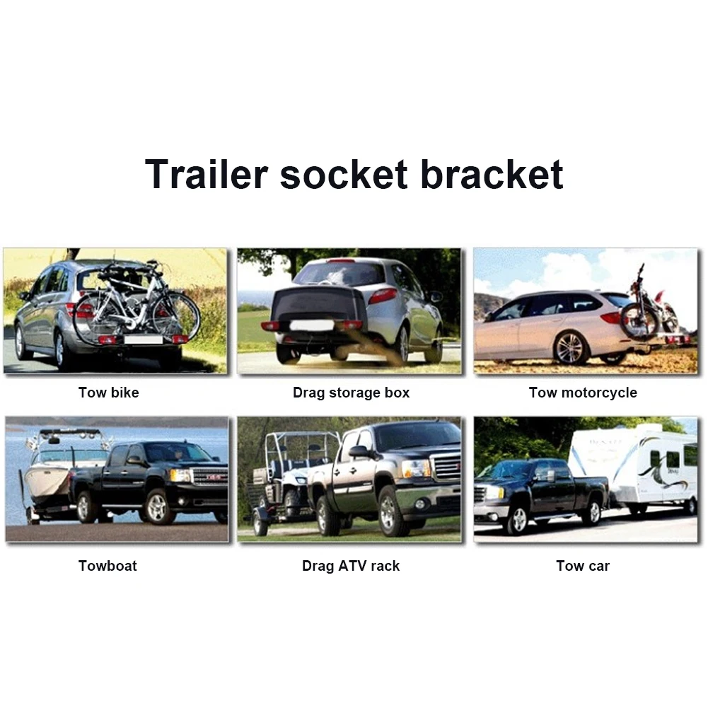 Car Connector Socket Mounting Bracket Socket Holder for 7Pin/13pin Towing Trailer Connector with Screws and Nuts Car Accessories
Car Connector Socket Mounting Bracket Socket Holder for 7Pin/13pin Towing Trailer Connector with Screws and Nuts Car Accessories