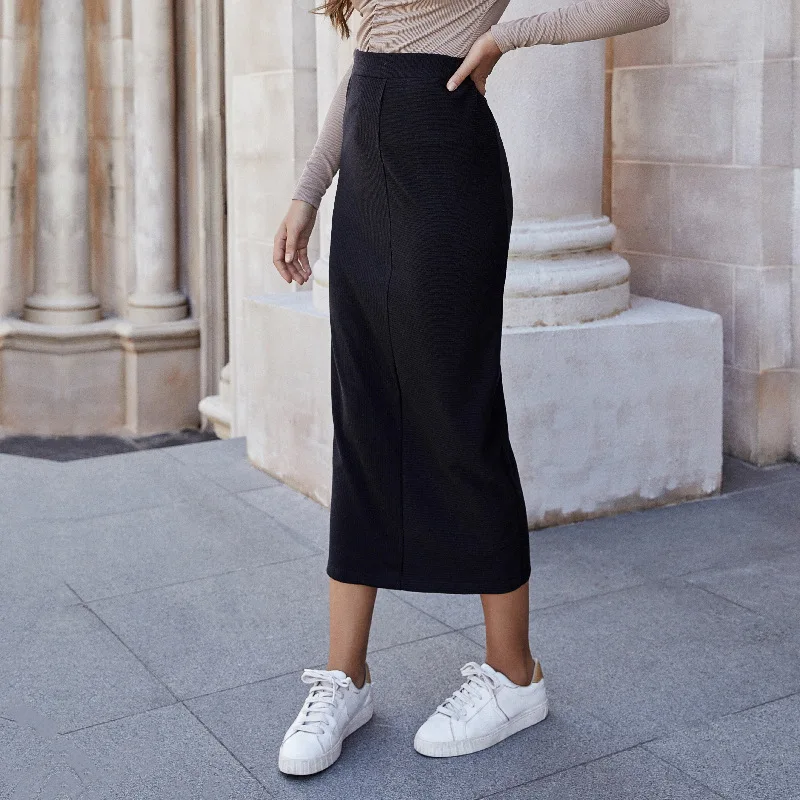 Women Casual Black Skirt Spring Autumn Sexy Bodycon Pencil Skirts Ladies High Waist Elegant Long Skirt Party Club Skirt
Women Casual Black Skirt Spring Autumn Sexy Bodycon Pencil Skirts Ladies High Waist Elegant Long Skirt Party Club Skirt