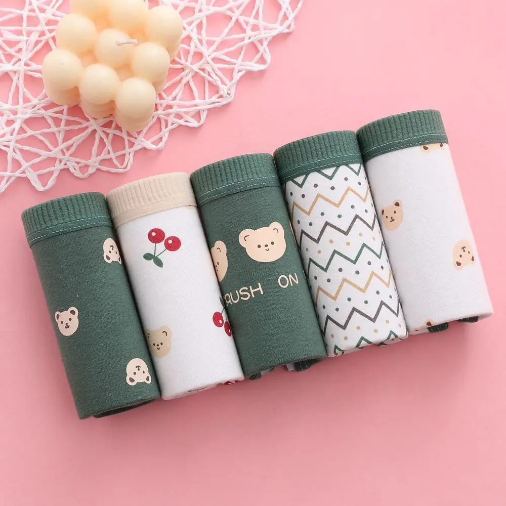 5 Pcs/Lot New Underwear Young Girl Cotton Briefs Panties Cute Lingeries Breathable Print Underpant student Cute BearBriefs
5 Pcs/Lot New Underwear Young Girl Cotton Briefs Panties Cute Lingeries Breathable Print Underpant student Cute BearBriefs