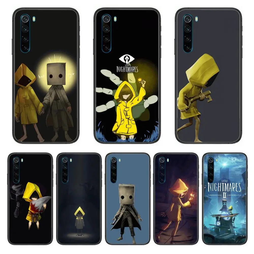 

Little Nightmare Game style cartoon Phone Case For XiaoMi Redmi Note 9S 8 7 6 5 A Pro T Y1 Anime Black Cover Silicone Back Pre