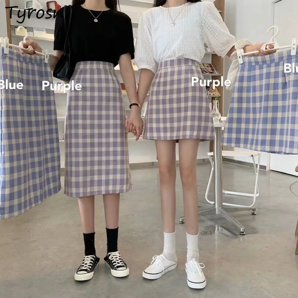 Skirts Women Streetwear Sexy High Waist Zipper Sweet Gentle Plaid Long Skirt Trendy New Arrival Chic Faldas Mujer Summer Ulzzang
Skirts Women Streetwear Sexy High Waist Zipper Sweet Gentle Plaid Long Skirt Trendy New Arrival Chic Faldas Mujer Summer Ulzzang