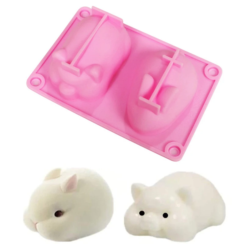 3D Rabbit Pig Silicone Mousse Cake Mold Bunny Piggy Baking Tray Dessert Pastry Brownie Jelly Truffle Pudding Soap Candle Tools
3D Rabbit Pig Silicone Mousse Cake Mold Bunny Piggy Baking Tray Dessert Pastry Brownie Jelly Truffle Pudding Soap Candle Tools