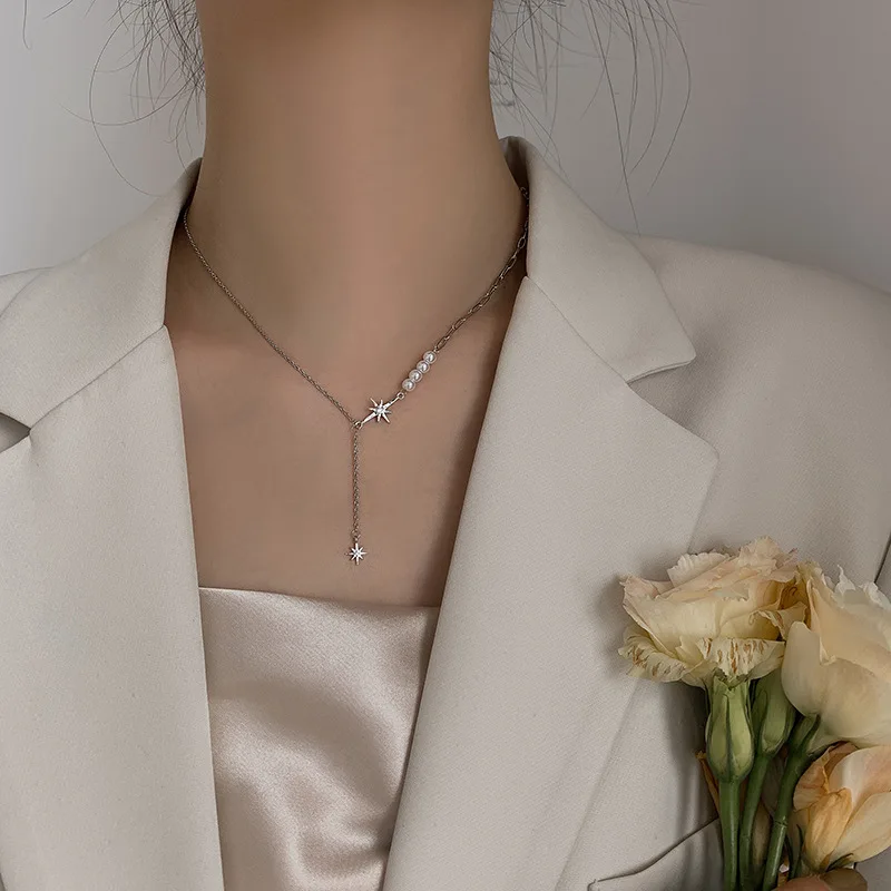2021 Fashion New Meteor Pearl Necklace Vintage Light Luxury Niche Collarbone Chain цепочка на шею женская Accessories for Women
2021 Fashion New Meteor Pearl Necklace Vintage Light Luxury Niche Collarbone Chain цепочка на шею женская Accessories for Women