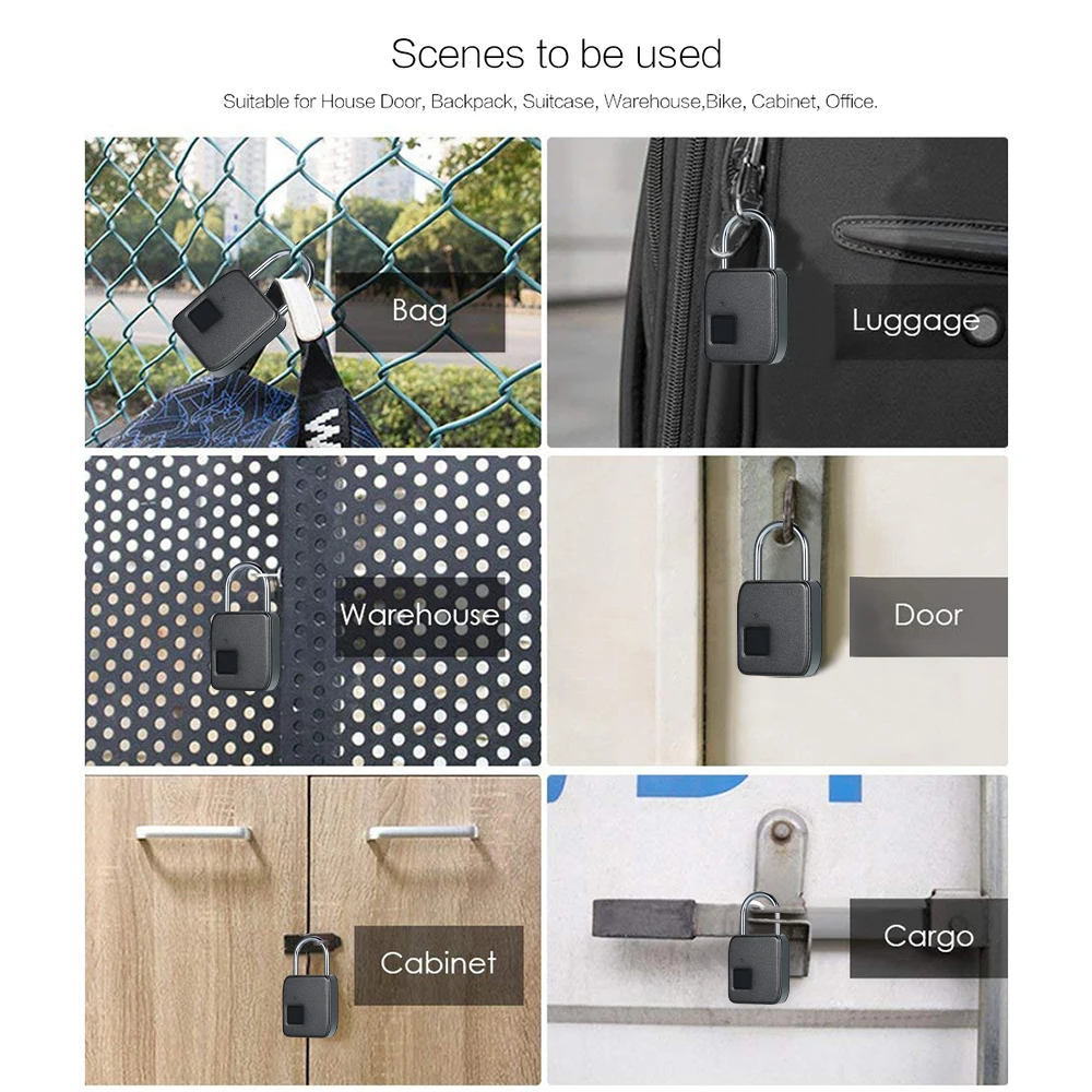 New Smart Fingerprint Lock USB Rechargeable Keyless Waterproof Anti-Theft Security Padlock Door Luggage Case Lock
New Smart Fingerprint Lock USB Rechargeable Keyless Waterproof Anti-Theft Security Padlock Door Luggage Case Lock