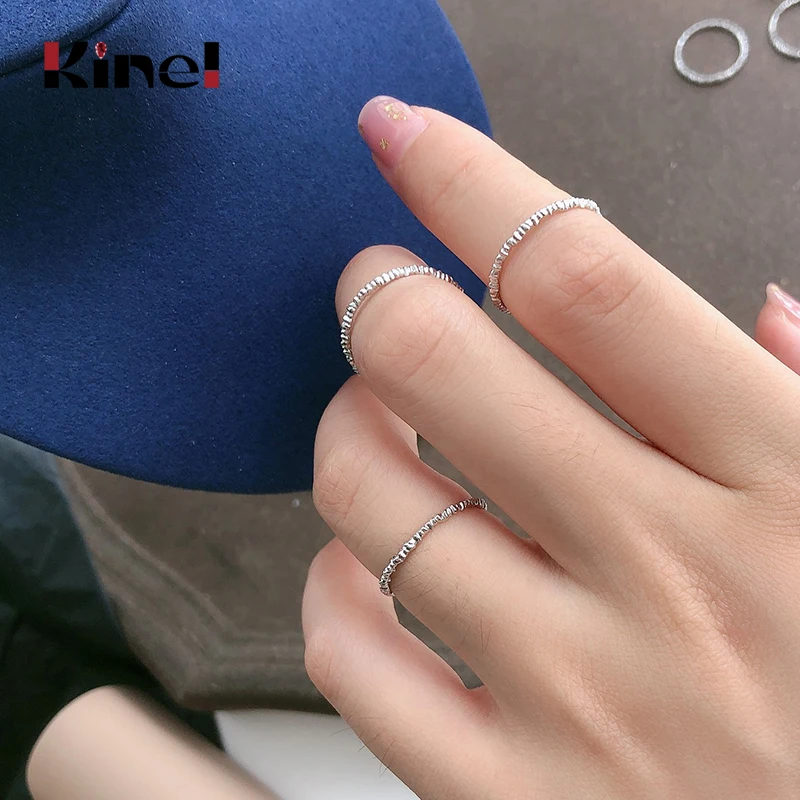 Kinel Authentic 925 Sterling Silver Fine Finger Rings for Women Engagement Statement Silver Luxury Jewelry Accessory
Kinel Authentic 925 Sterling Silver Fine Finger Rings for Women Engagement Statement Silver Luxury Jewelry Accessory