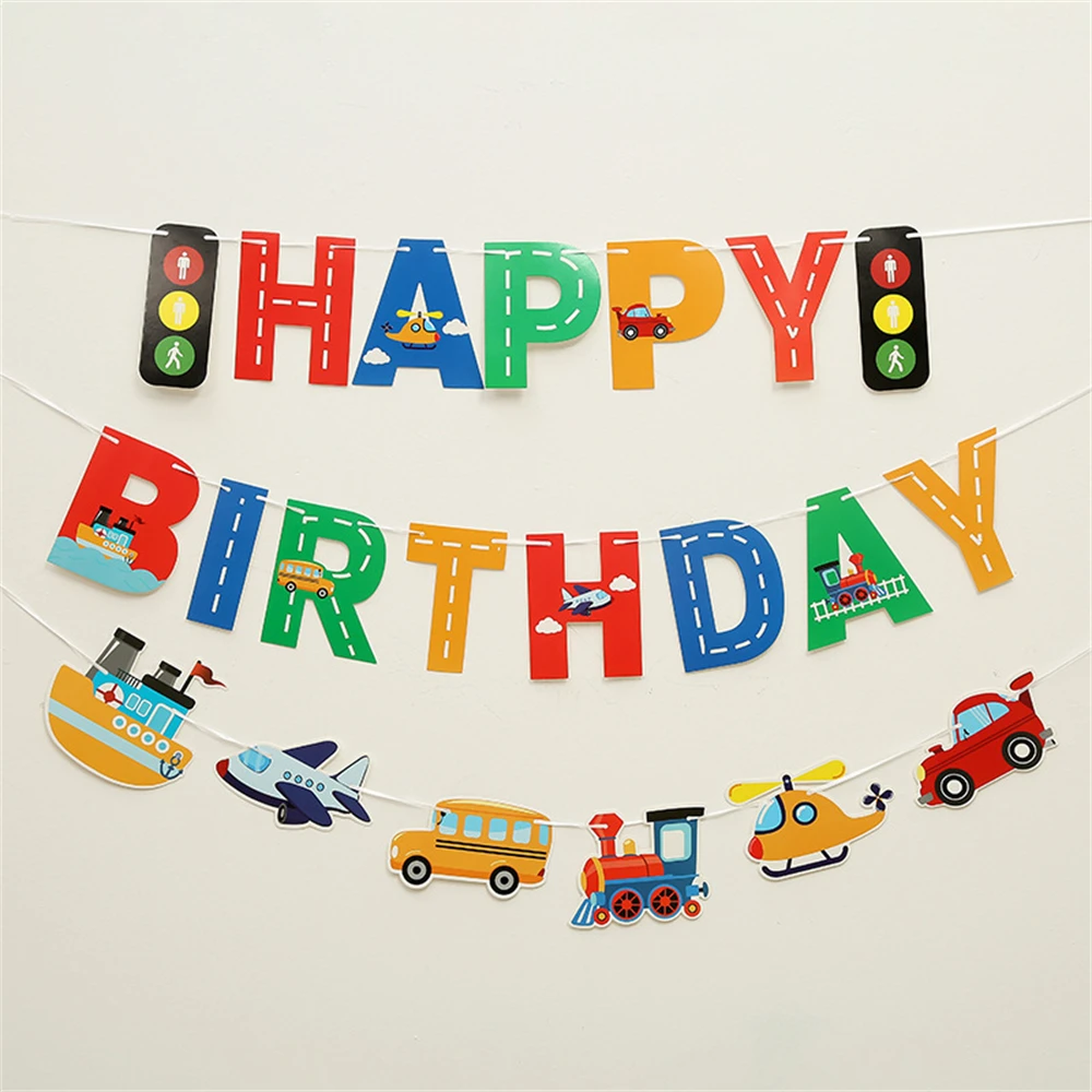 Vehicle Theme Happy Birthday Decoration Plane Truck Ship Theme Birthday Party Supplies Banner Balloon Cake Topper Spiral Decor
Vehicle Theme Happy Birthday Decoration Plane Truck Ship Theme Birthday Party Supplies Banner Balloon Cake Topper Spiral Decor