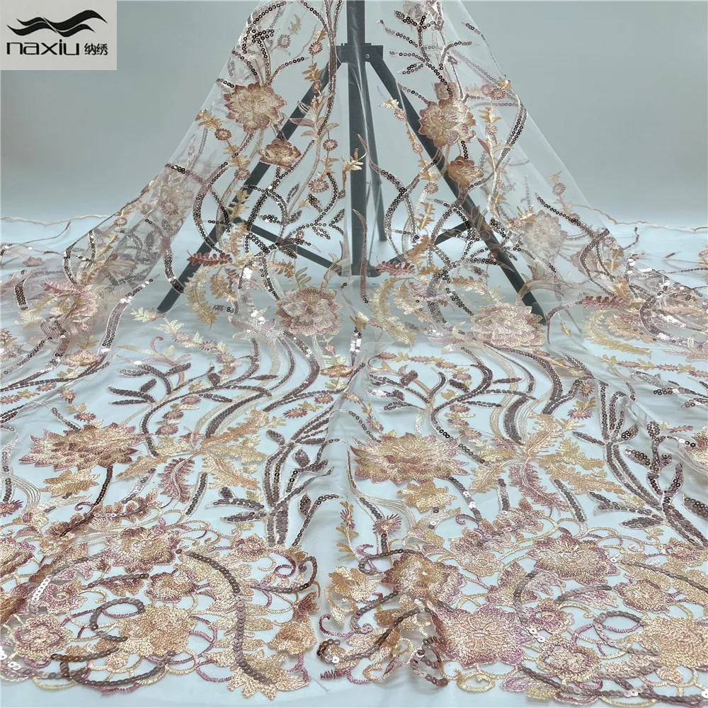Madison African Mesh Lace fabric embroidered french tulle fabric with Sequins embroidery design Net Africain du Nigeria
Madison African Mesh Lace fabric embroidered french tulle fabric with Sequins embroidery design Net Africain du Nigeria