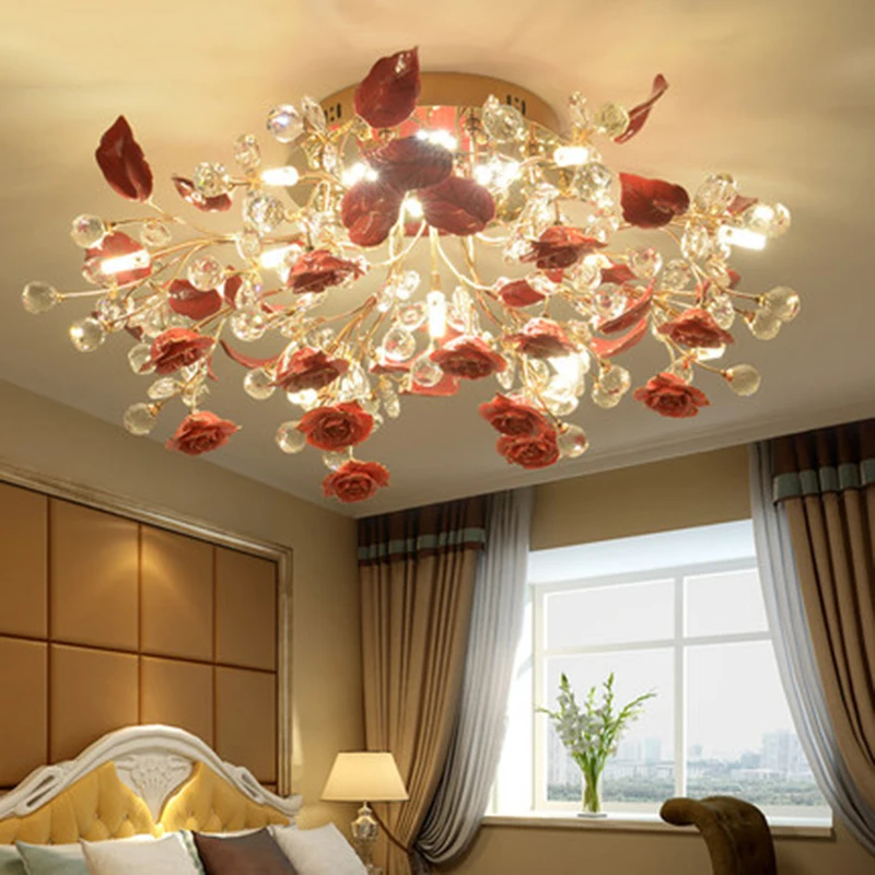 Nordic Crystal Flower Ceiling Lamp Modern Ceramic LED Ceiling Lights Attic Living Room Hanging Bedroom Hotel Decorative Lamps
Nordic Crystal Flower Ceiling Lamp Modern Ceramic LED Ceiling Lights Attic Living Room Hanging Bedroom Hotel Decorative Lamps