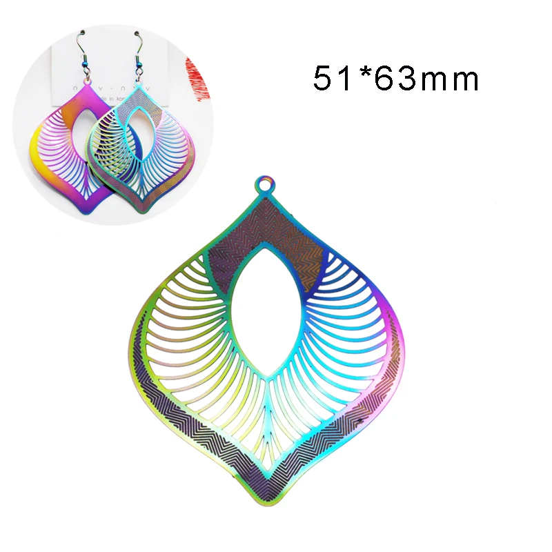 10pcs/Lot 51*63mm Hollow Out Stainless Steels Earring Pendants Thickness Slight Charms For Jewelry Making Bulk
10pcs/Lot 51*63mm Hollow Out Stainless Steels Earring Pendants Thickness Slight Charms For Jewelry Making Bulk