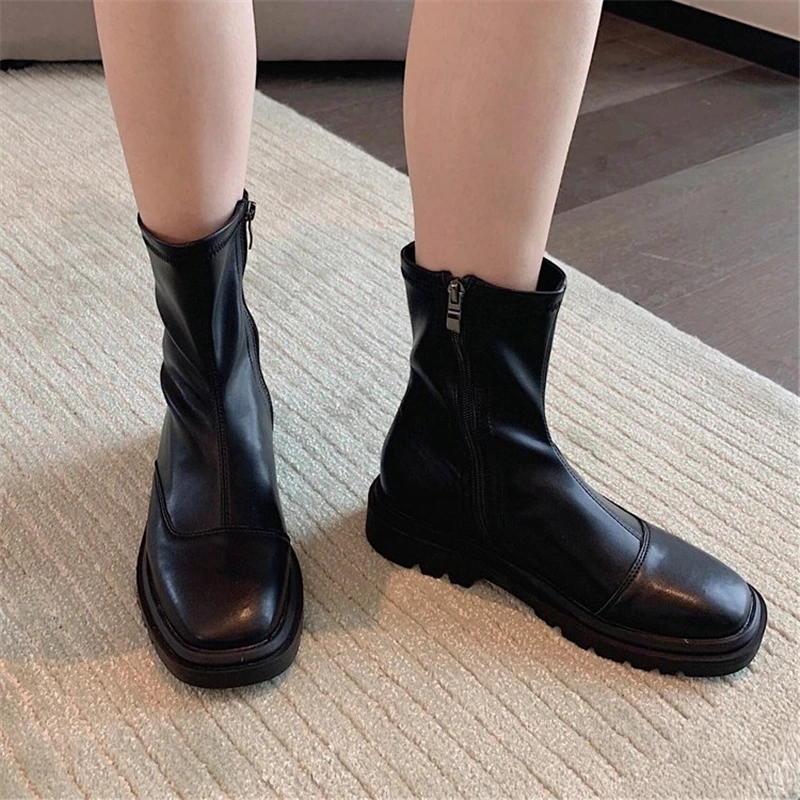 Ботильоны на платформе и толстой подошве, шикарные однотонные универсальные короткие сапоги на молнии сбоку, кожаная модельная обувь для в...
Ботильоны на платформе и толстой подошве, шикарные однотонные универсальные короткие сапоги на молнии сбоку, кожаная модельная обувь для в...