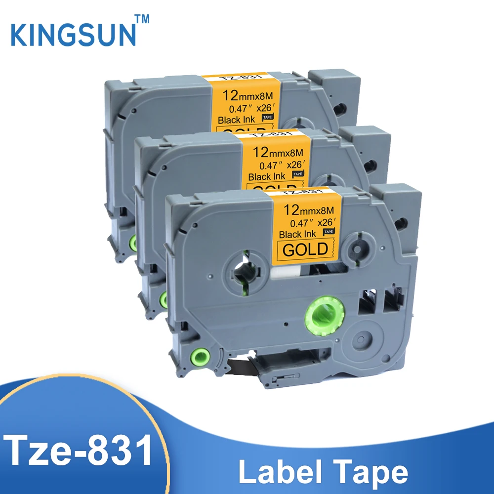 Tze831 P-Touch Compatible for Brother Tze-831 12mmx8m Standard Labeling Tape Ribbon Printer 
Tze831 P-Touch Compatible for Brother Tze-831 12mmx8m Standard Labeling Tape Ribbon Printer