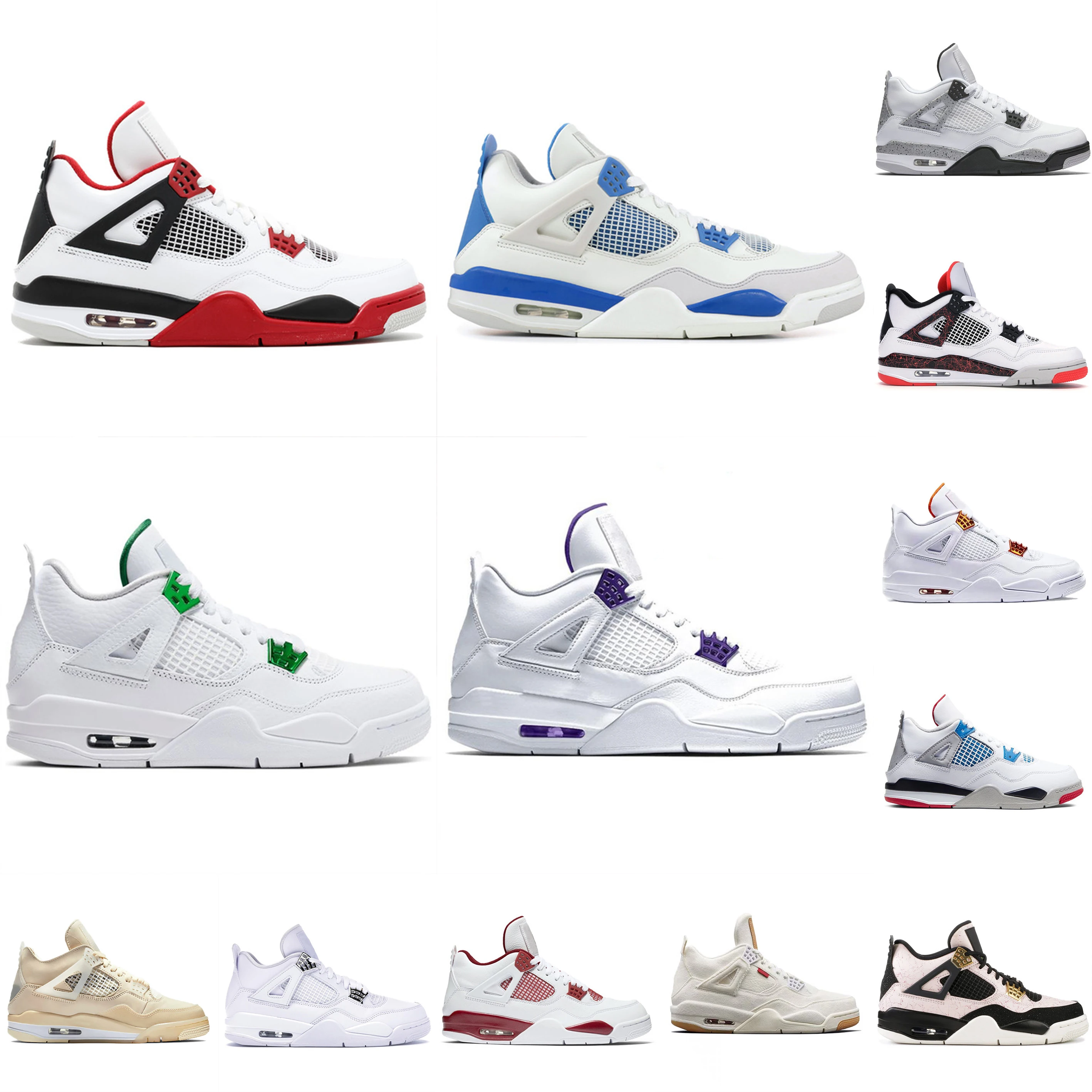 New Bred 4 Black Cat 4s air retro basketball shoes men white cement fire red singles denim game stylist sneakers Pure money
New Bred 4 Black Cat 4s air retro basketball shoes men white cement fire red singles denim game stylist sneakers Pure money