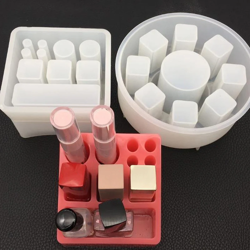 DIY Crystal Epoxy Resin Mold Silicone Rectangular Square Round Lipstick Storage Box Mold Hand Made Mirror Jewelry Making Tools
DIY Crystal Epoxy Resin Mold Silicone Rectangular Square Round Lipstick Storage Box Mold Hand Made Mirror Jewelry Making Tools