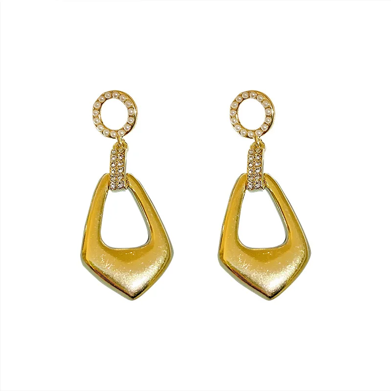 LOVOACC Exaggerated Shiny Rhinestone Geometric Drop Earrings for Women Gold Color Metal Faux Pearls Dangle Earrings Pendientes
LOVOACC Exaggerated Shiny Rhinestone Geometric Drop Earrings for Women Gold Color Metal Faux Pearls Dangle Earrings Pendientes