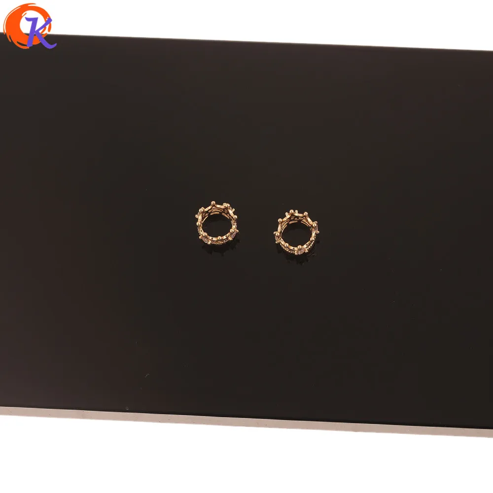 Cordial Design 50Pcs 6*9MM Jewelry Accessories/CZ Charms/Crown Shape/Genuine Gold Plating/Hwand Made/DIY Making/Earring Findings
Cordial Design 50Pcs 6*9MM Jewelry Accessories/CZ Charms/Crown Shape/Genuine Gold Plating/Hwand Made/DIY Making/Earring Findings