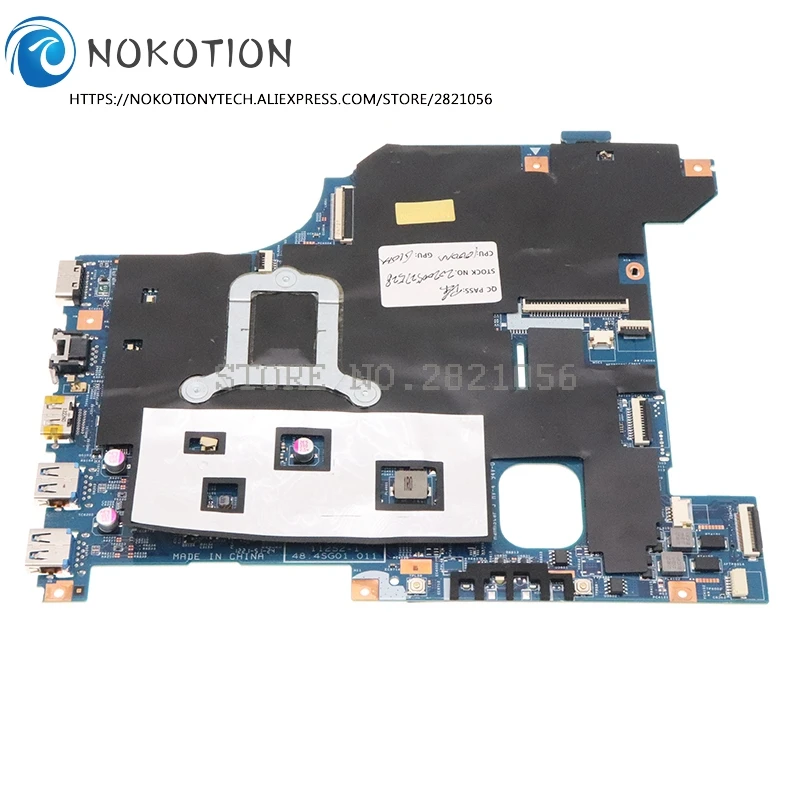 NOKOTION 11S90000311 LG4858 MB 11252-1 48.4SG01.011 для Lenovo IdeaPad G580 материнская плата ноутбука 610M GPU HM76 DDR3