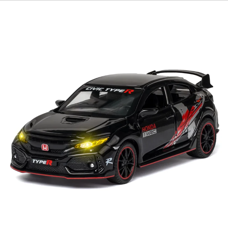 1: 32 Simulation Civic Type-R Alloy Car Model Ornament With Sound And Light Children Boy Birthday Christmas New Year Gift Black
1: 32 Simulation Civic Type-R Alloy Car Model Ornament With Sound And Light Children Boy Birthday Christmas New Year Gift Black