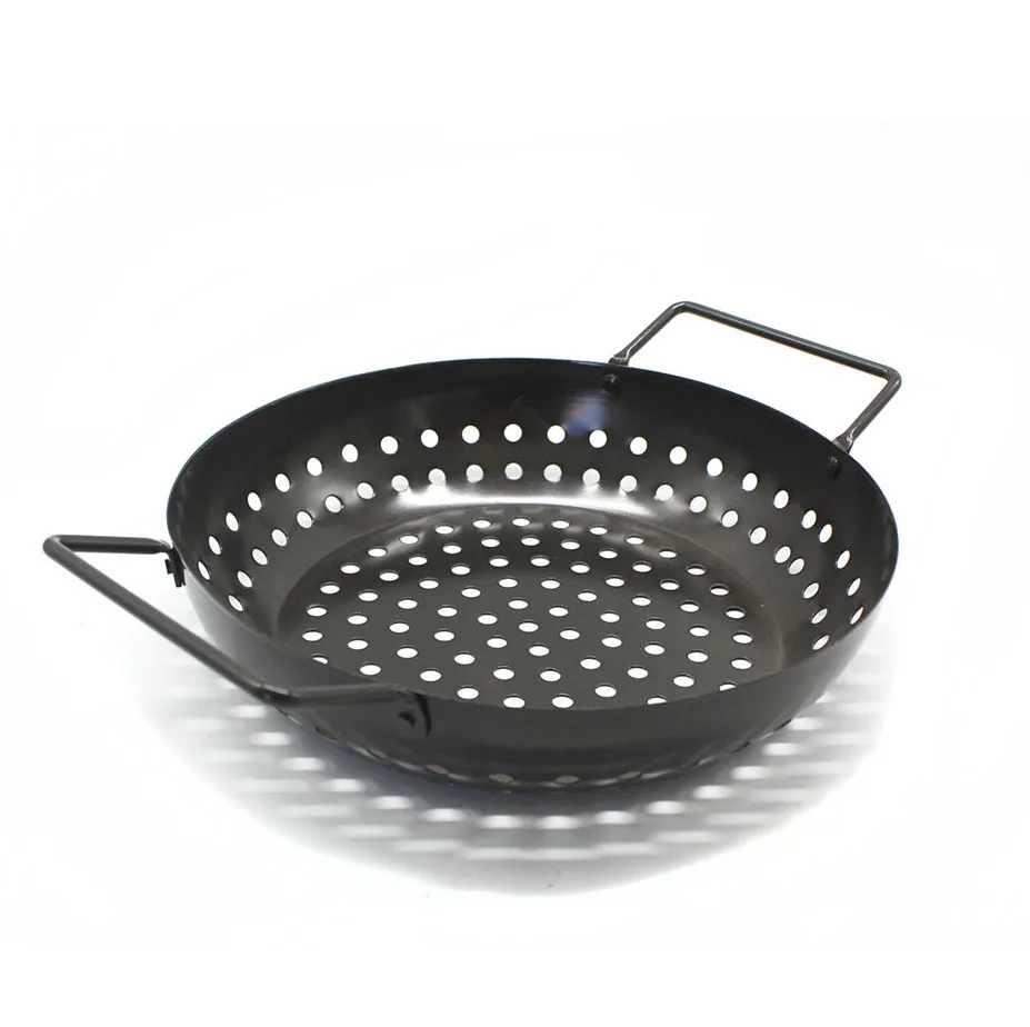 Non-Stick BBQ Pan Cooking Wok Grill Topper, Grill Pan BBQ Basket for Vegetables, Seafood and Meats
Non-Stick BBQ Pan Cooking Wok Grill Topper, Grill Pan BBQ Basket for Vegetables, Seafood and Meats