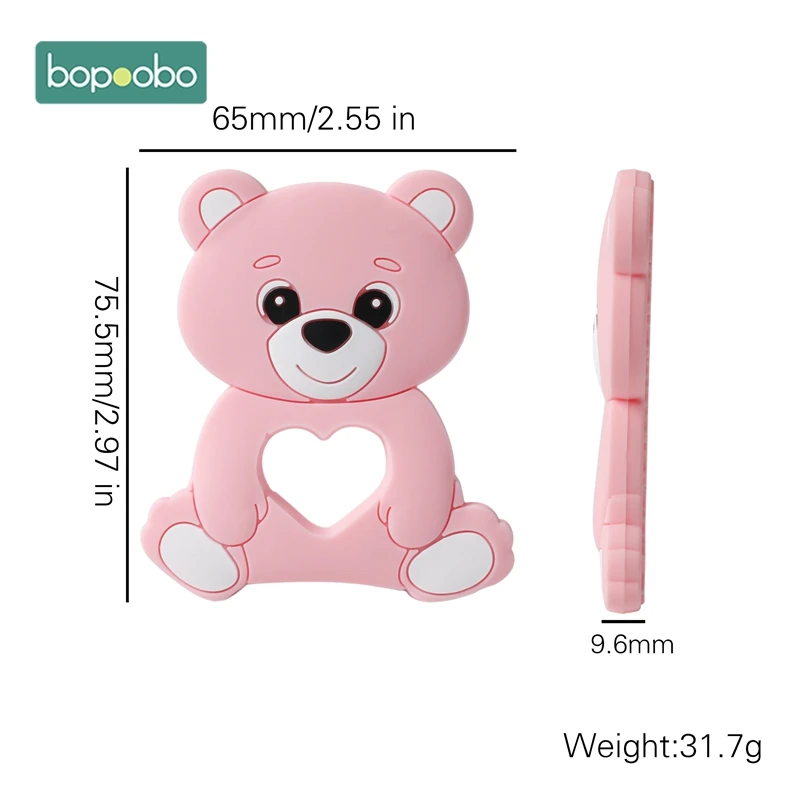 Bopoobo Silicone Bear Cartoon Bead Stroller 5PC Baby Teether Silicone Baby Teether Necklace Bpa Free Food Grade Baby Teether
Bopoobo Silicone Bear Cartoon Bead Stroller 5PC Baby Teether Silicone Baby Teether Necklace Bpa Free Food Grade Baby Teether