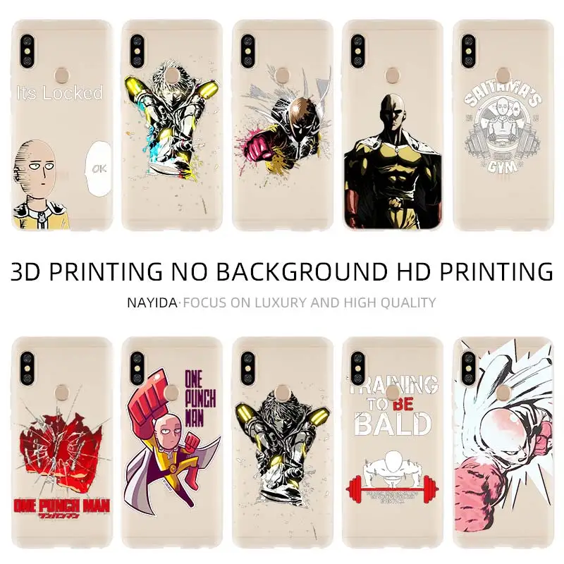 Мягкий силиконовый чехол для Xiaomi Redmi 9a 8a 7a 6a 5a 4a 9at 9Prime 9 8 7 6 5 K20Pro Чехол аниме ONE PUNCH MAN
