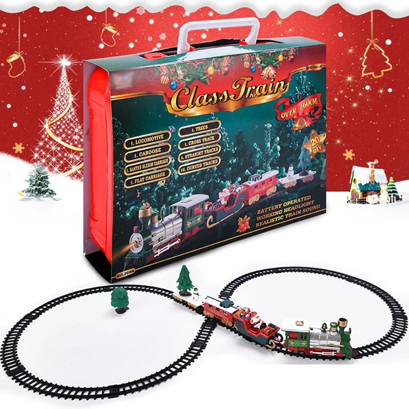 Train Set Electric Train Toy for Boys Girls Smokes Lights & Sound Railway Kit Steam Locomotive Engine Cargo Cars & Tracks
Train Set Electric Train Toy for Boys Girls Smokes Lights & Sound Railway Kit Steam Locomotive Engine Cargo Cars & Tracks