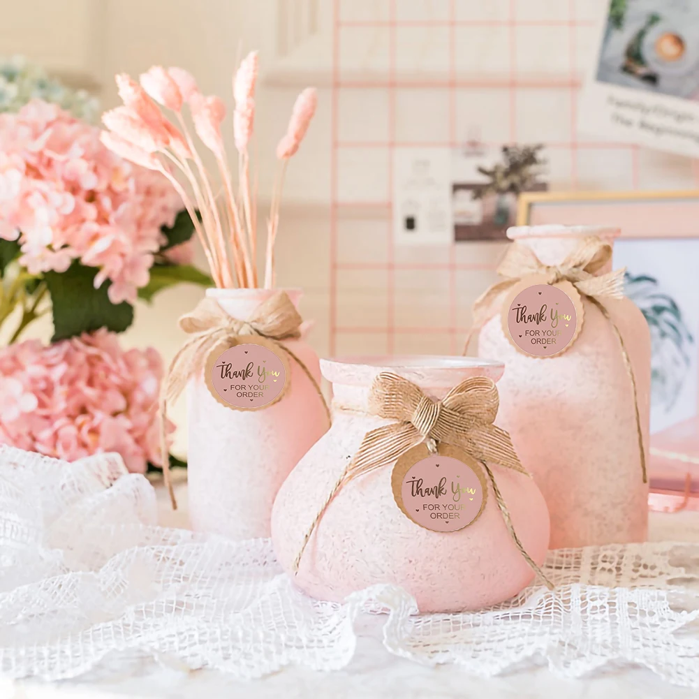 500pcs /roll Pink Thank You For Your Order Non-drying Glue Stickers Gold Foil Pink Stickers For Birthday Party Giveaway Labels
500pcs /roll Pink Thank You For Your Order Non-drying Glue Stickers Gold Foil Pink Stickers For Birthday Party Giveaway Labels