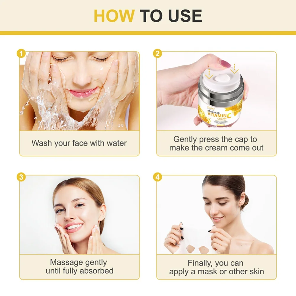 VC Facial Cream Whitening Essence Brighten Skin Tone Moisturizing Face Cream 
VC Facial Cream Whitening Essence Brighten Skin Tone Moisturizing Face Cream