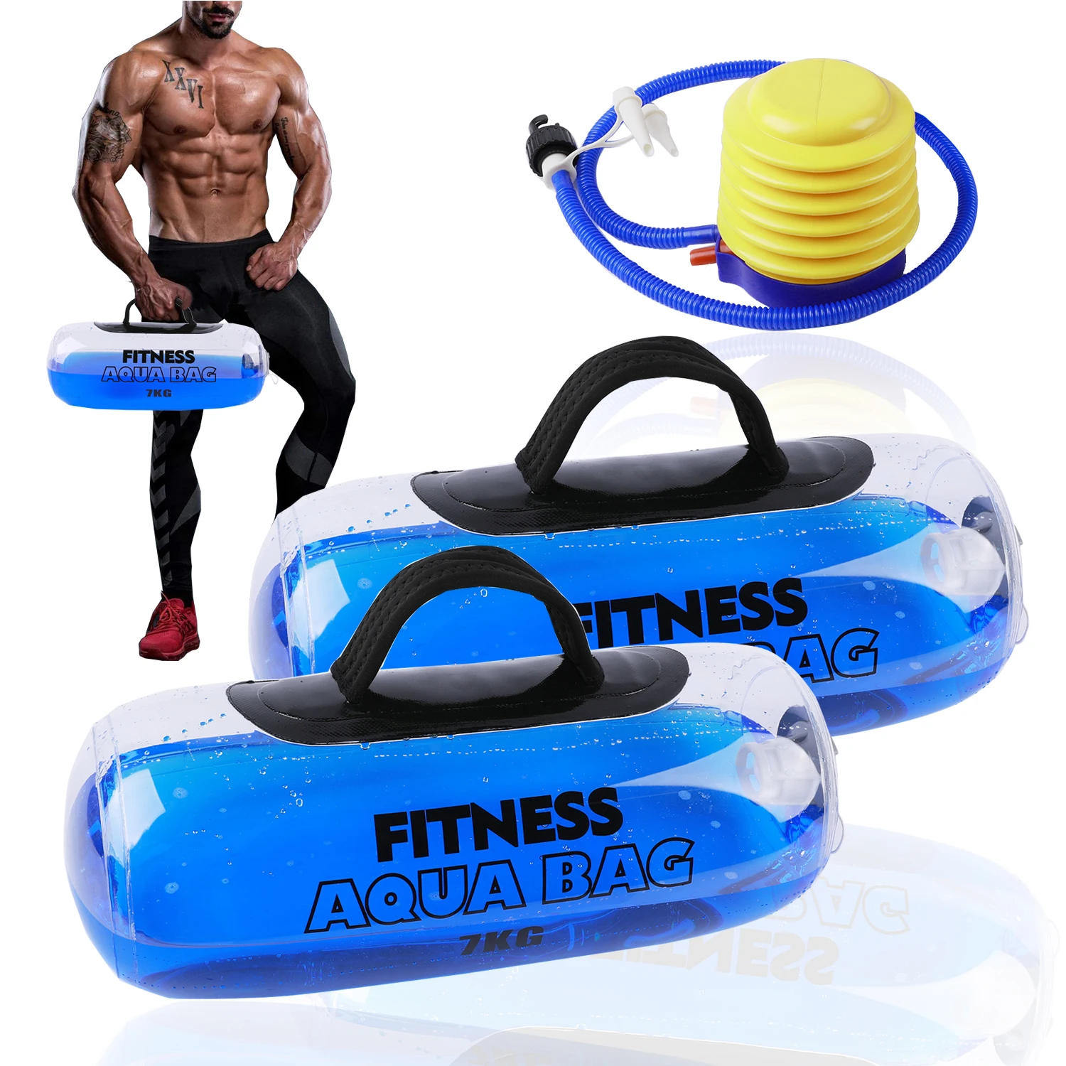 Portable Fitness Dumbbell Aqua Bag Heavy Adjustable Weights Water Power Bag Home Arm Workout Powerlifting Training Equipment
Portable Fitness Dumbbell Aqua Bag Heavy Adjustable Weights Water Power Bag Home Arm Workout Powerlifting Training Equipment