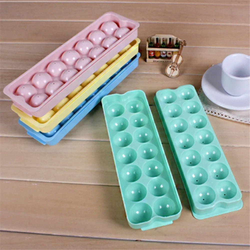 Plastic Molds Ice Tray 14 Grid 3D Round Ice Molds Home Bar Party Use Round Ball Ice Cube Makers Kitchen DIY Ice Cream Moulds
Plastic Molds Ice Tray 14 Grid 3D Round Ice Molds Home Bar Party Use Round Ball Ice Cube Makers Kitchen DIY Ice Cream Moulds