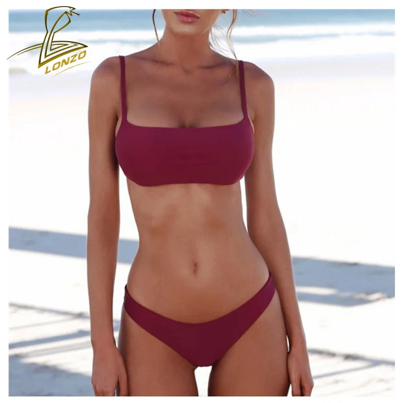 LONZO New Solid Color Tube Top Bikini 2 Piece Set Sexy Push Up Swimsuit Women 2021 Beach Swimwear Swimming Suit LSWB167
LONZO New Solid Color Tube Top Bikini 2 Piece Set Sexy Push Up Swimsuit Women 2021 Beach Swimwear Swimming Suit LSWB167