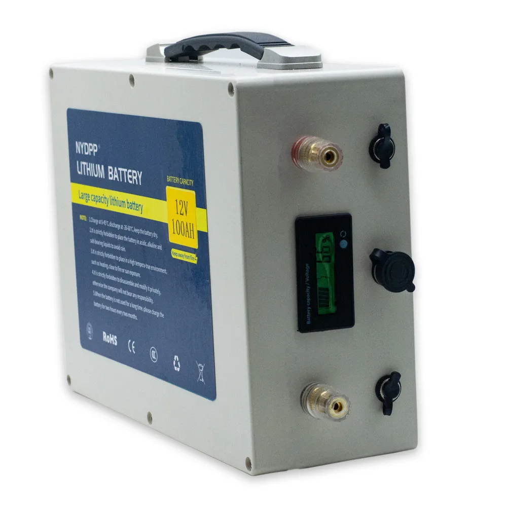 Lithium battery 12v 100AH lithium ion battery pack built-in BMS with 10A charger for inverter,electric motor of boat,golf cart
Lithium battery 12v 100AH lithium ion battery pack built-in BMS with 10A charger for inverter,electric motor of boat,golf cart