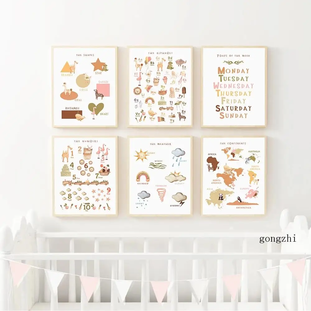 Abc Alphabet Numbers Map Weather Nordic Poster Canvas Painting and Prints Nursery Wall Art Pictures Baby Kids Room Home Decor
Abc Alphabet Numbers Map Weather Nordic Poster Canvas Painting and Prints Nursery Wall Art Pictures Baby Kids Room Home Decor