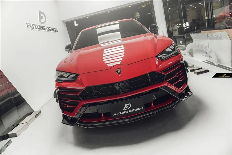 

Подходит для Lamborghini Urus Modified Fd из углеродного волокна, передняя угловая боковая юбка, ветровой нож, задняя губа