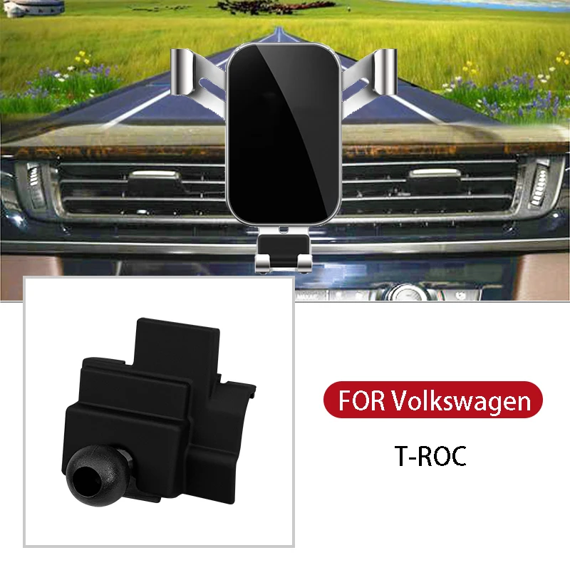 Car Cell Dashboard Air Vent Stand Clip Mount Bracket New Style Car Phone Holder For Volkswagen T-ROC Auto Accessories Interior
Car Cell Dashboard Air Vent Stand Clip Mount Bracket New Style Car Phone Holder For Volkswagen T-ROC Auto Accessories Interior