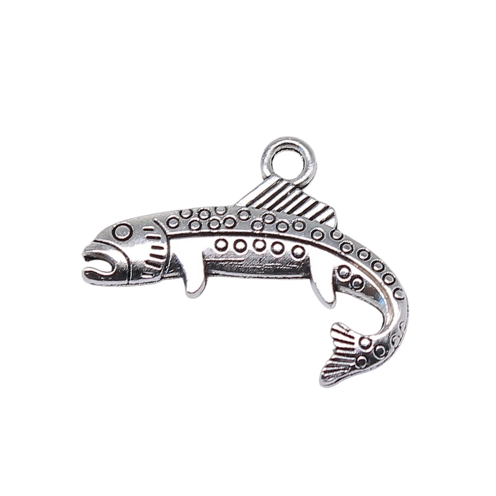 WYSIWYG 10pcs 24x18mm Fish Charms Pendant For Jewelry Making 2 Colors Antique Silver Color Antique Bronze Plated Alloy Charms
WYSIWYG 10pcs 24x18mm Fish Charms Pendant For Jewelry Making 2 Colors Antique Silver Color Antique Bronze Plated Alloy Charms