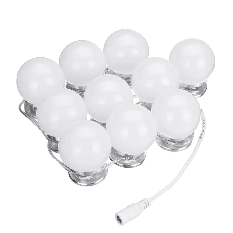 10pcs Makeup Mirror Vanity LED Light Bulbs Decorative Lamp For Dressing Table with EU Power Supply Adapter Dropshipping
10pcs Makeup Mirror Vanity LED Light Bulbs Decorative Lamp For Dressing Table with EU Power Supply Adapter Dropshipping